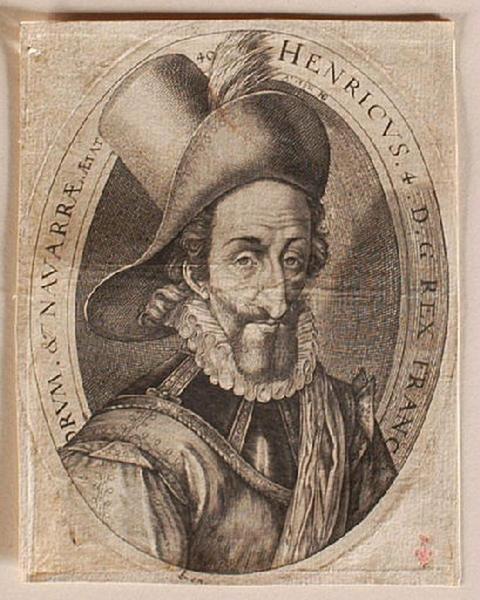 HENRICUS. 4. D. G. REX FRANC ORUM. & NAVARRAE. AETAT 40