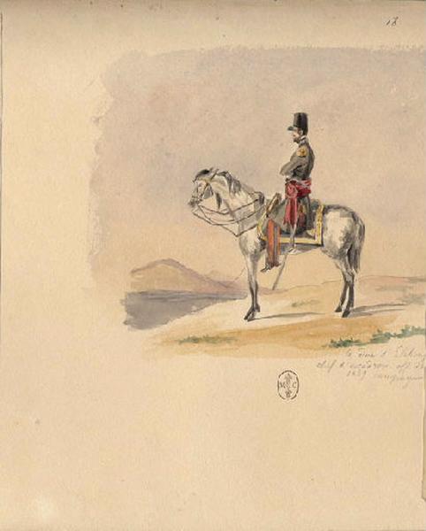 Afrique 1835-1845 (62) : Duc d'Elchingen, chef d'escadron, officier d'ordonnance du prince royal, campagne des Belans