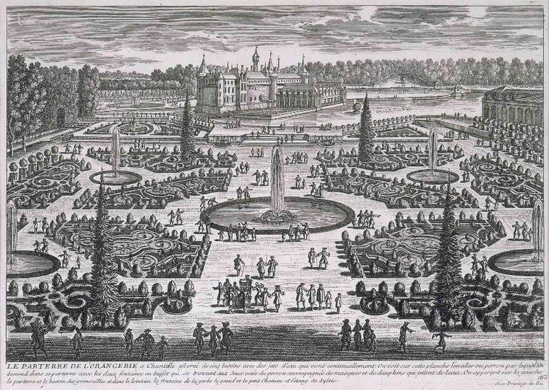 VEUE GENERALE DE CHANTILLY du côté des Jardins