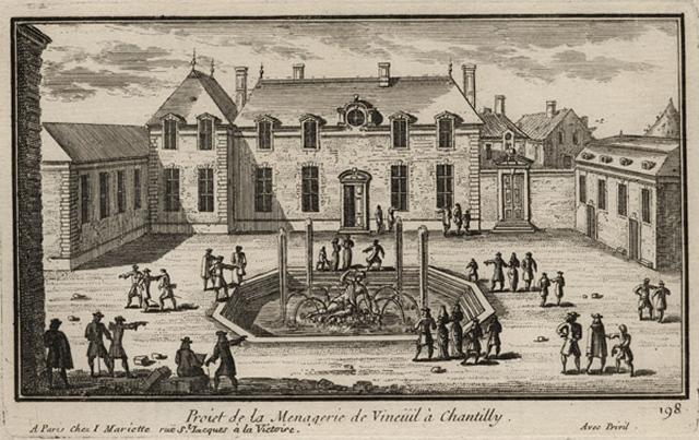 Projet de la Ménagerie de Vineüil à Chantilly. / Le Bassin de Narcisse et la Ménagerie de Vigneul.