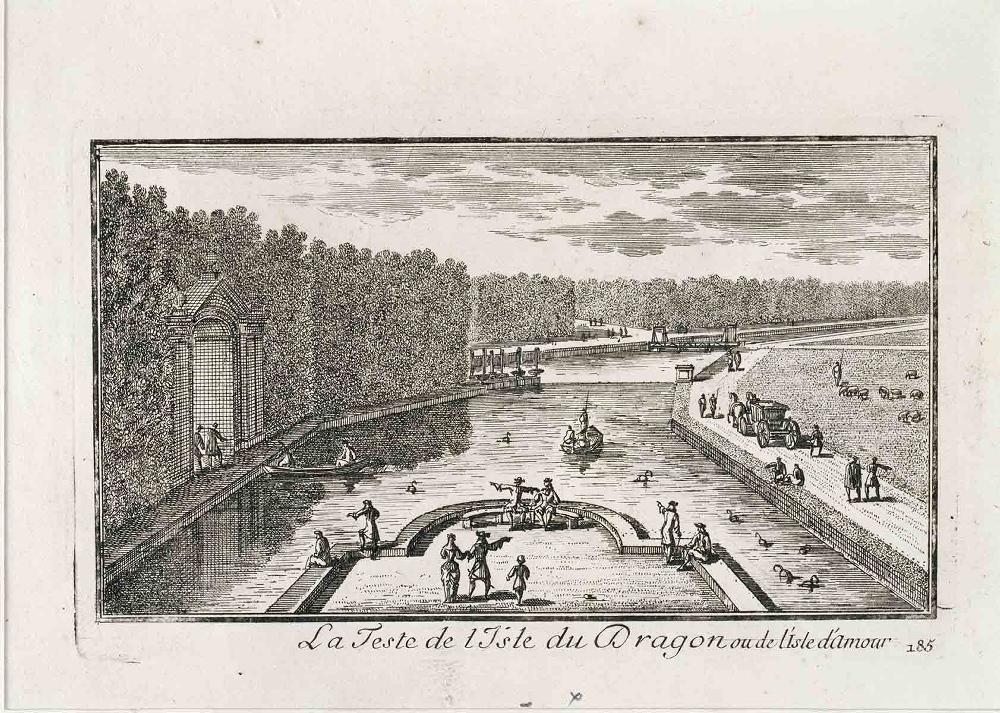 Les Cascades à la teste du petit Bois verd. 184 / La Teste de l'Isle du Dragon ou de l'Isle d'Amour. 185