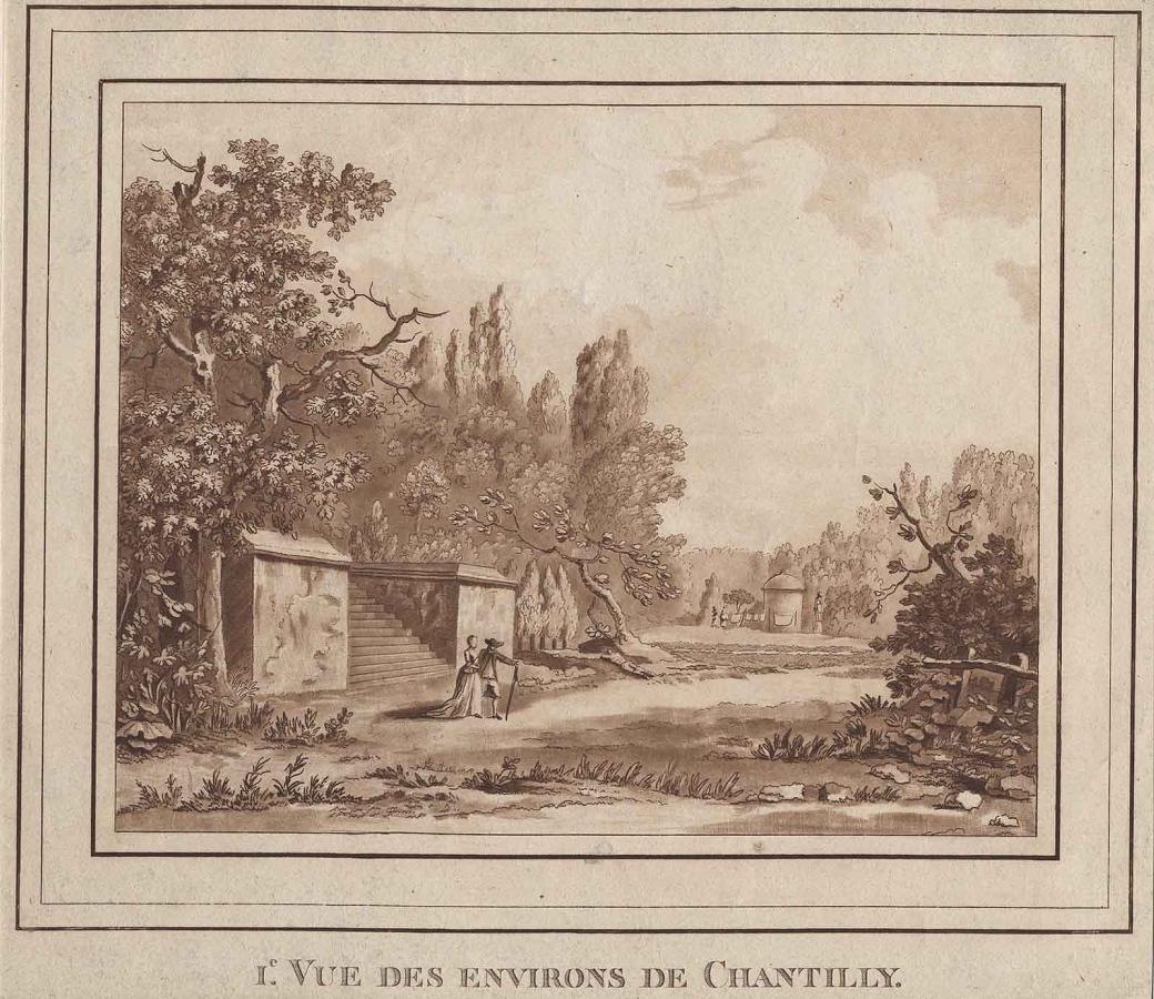 I.e VUE DES ENVIRONS DE CHANTILLY.