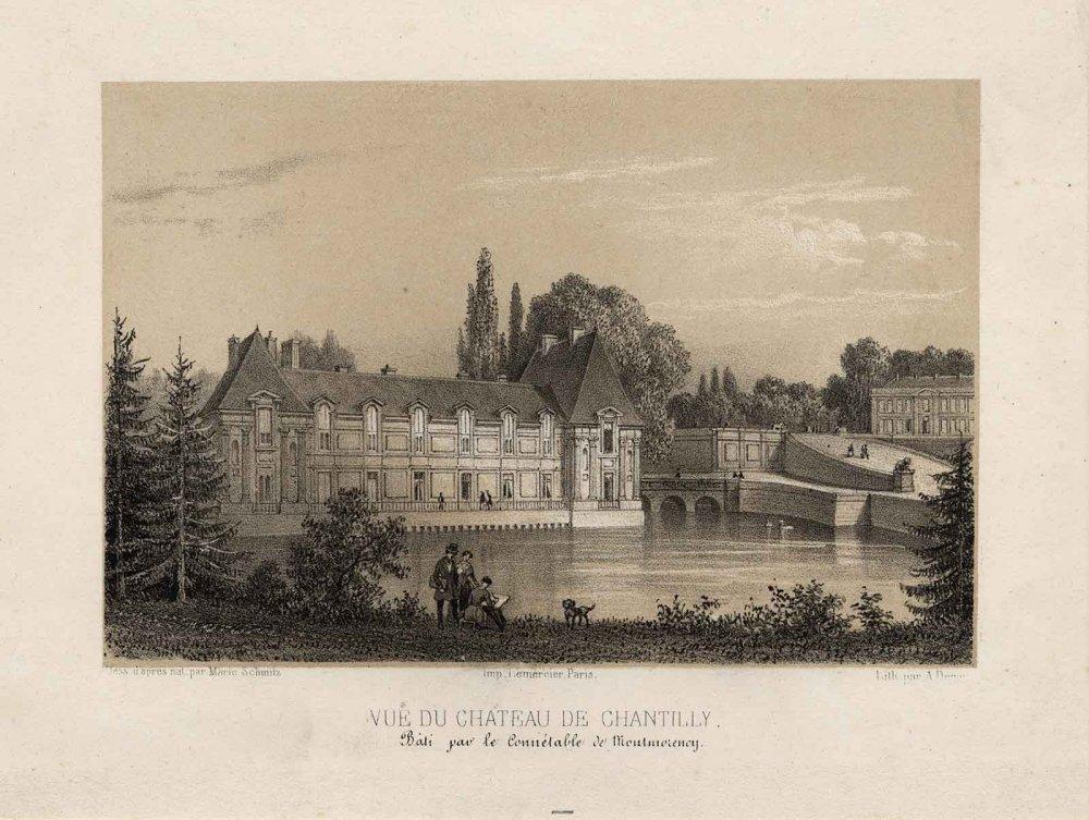 VUE DU CHATEAU DE CHANTILLY. / Bâti par le Connétable de Montmorency