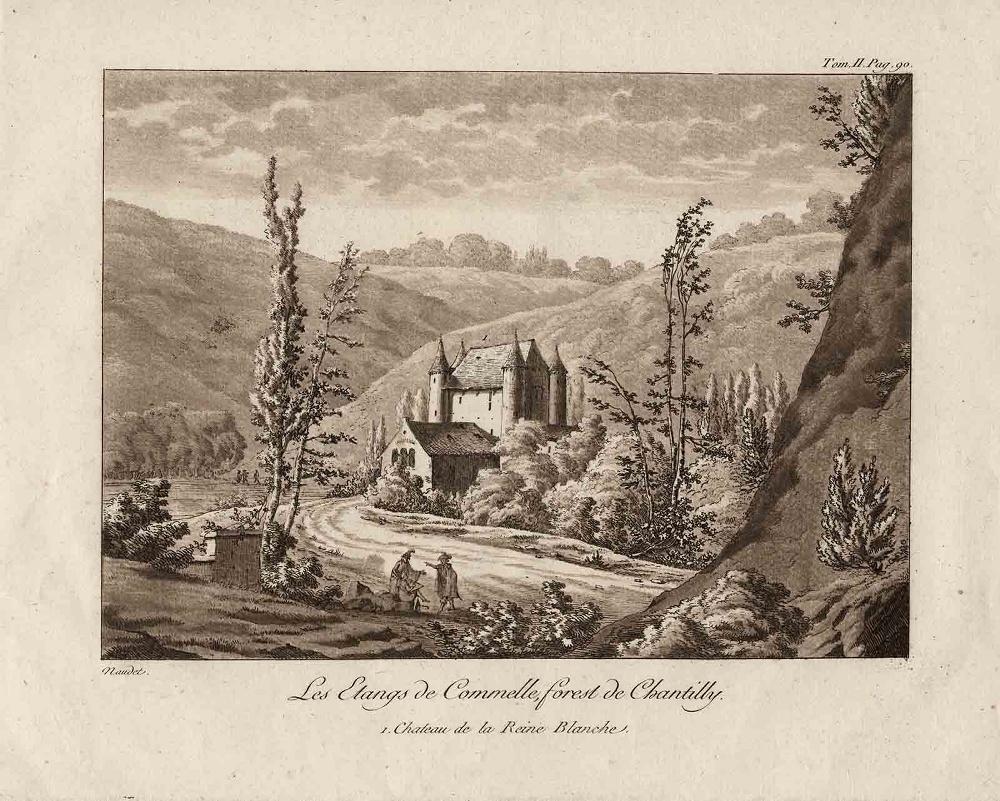 Les Etangs de Commelle, forest de Chantilly. / 1. Château de la Reine Blanche. Naudet