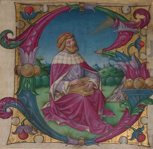 Le roi David, initiale