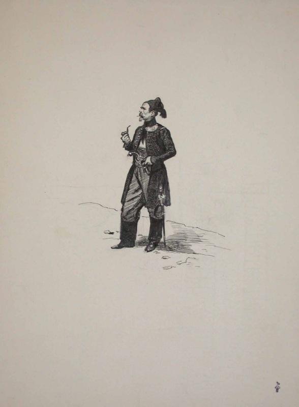 Officier de zouaves coiffé de la chechia
