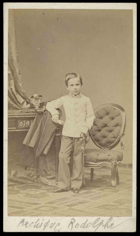 Portrait de l'Archiduc Rodolphe d'Autriche, petit garçon (Laxenbourg, 1858 ; Mayerling, 1889)