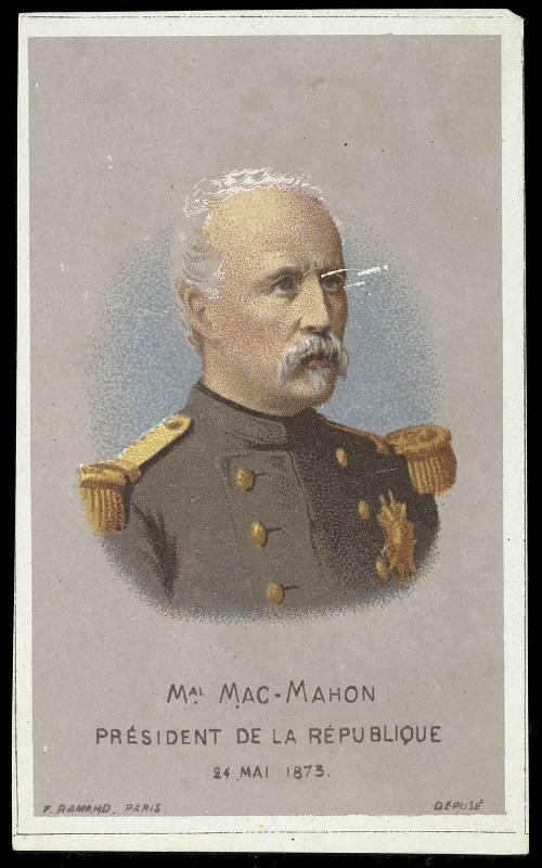 Portrait du Maréchal Patrice de Mac Mahon, duc de Magenta (Sully, 1808-Montcresson, 1893), Président de la République 24 mai 1873 ; Album de 171 photographies