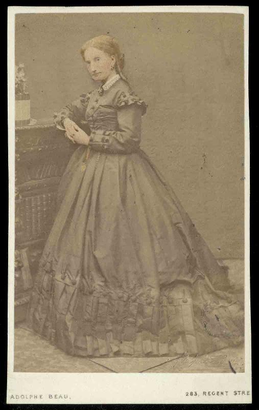 Portrait en couleurs de Marie-Caroline de Bourbon-Siciles, duchesse d'Aumale (Vienne, 1822 ; Twickenham, 1869)