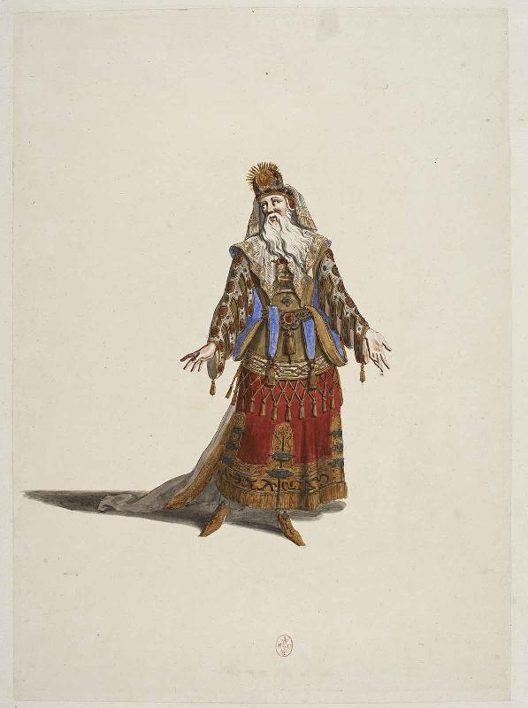 Costume du grand sacrificateur d'Apollon pour Bellérophon de Lully