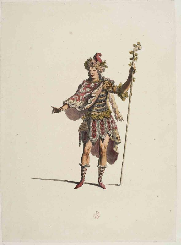 Costume d'un suivant de Polyphème pour la scène 6 de l'acte II d'Acis et Galatée