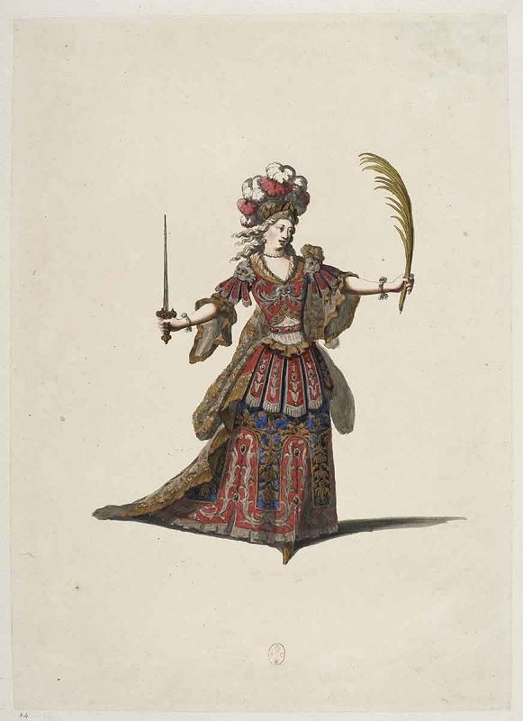 Costume de la Victoire pour le prologue de Proserpine