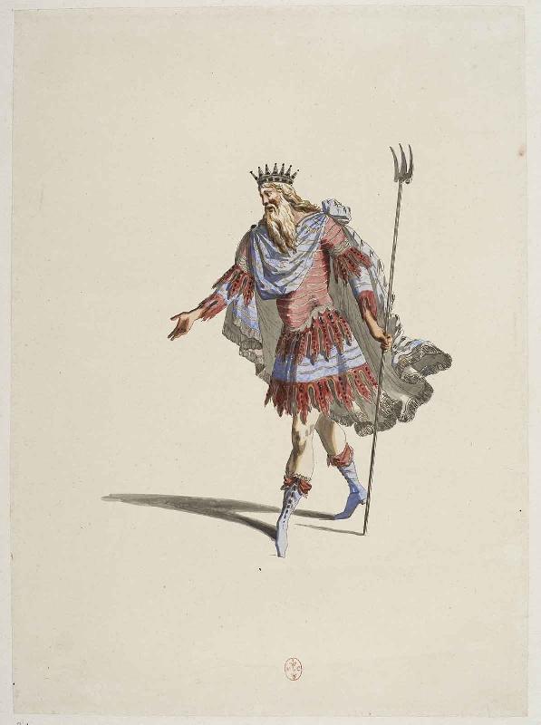 Costume de Neptune pour les deux dernières scènes d'Acis et Galatée