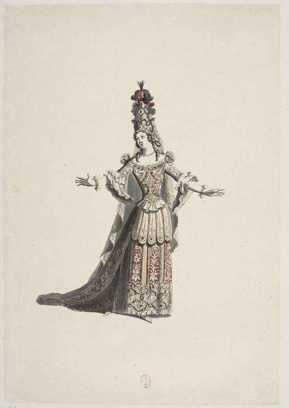 Costume d'Hermione pour la tragédie en musique Cadmus et Hermione