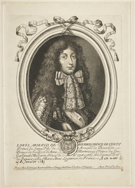 LOVIS ARMAND DE BOVRBON PRINCE DE CONTY / Prince du Sang, Fils de Armand de Bourbon / Prince de Conti