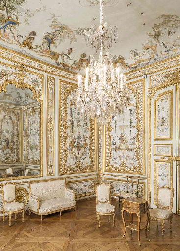 Lustre en cristal fumé et bronze doré à 3 niveaux et 18 bras