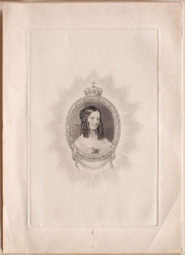 Portrait de Victoire-Auguste-Antoinette de Saxe-Cobourg-Gotha, duchesse de Nemours (1822-1857)