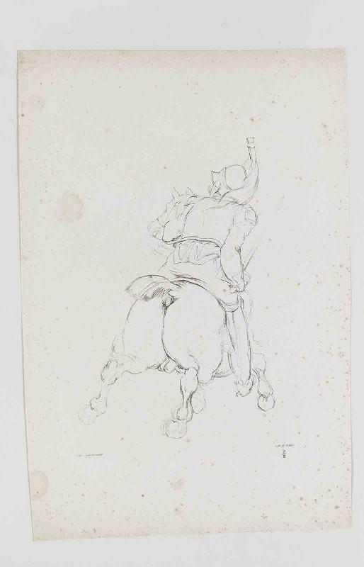 Cuirassier à cheval chargeant