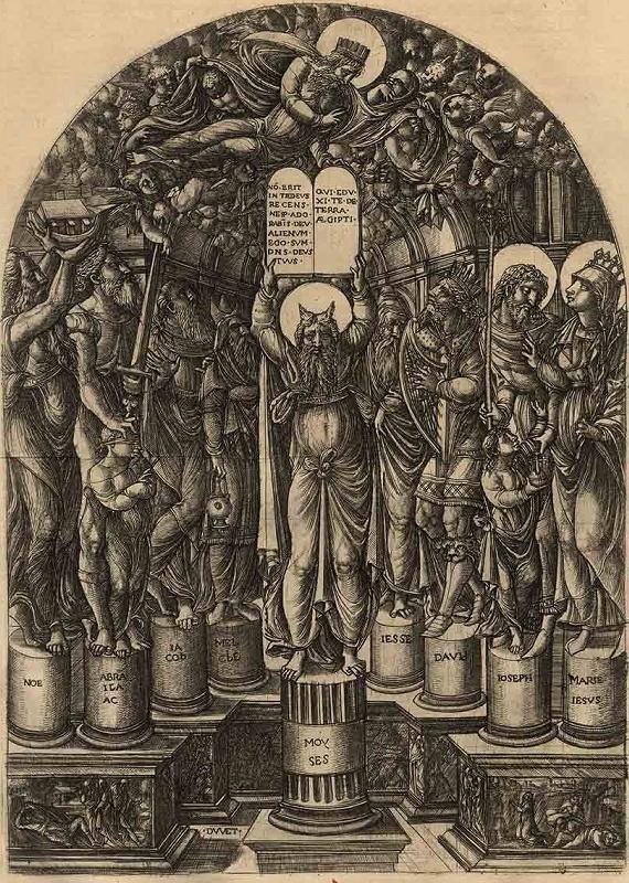Moïse entouré des patriarches