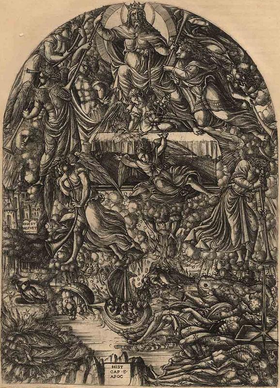 L'Apocalypse figurée (08) : L'Eternel distribue les trompettes aux anges