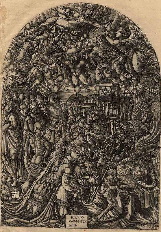L'Apocalypse figurée (16) : L'Eternel remet aux anges les fioles d'or