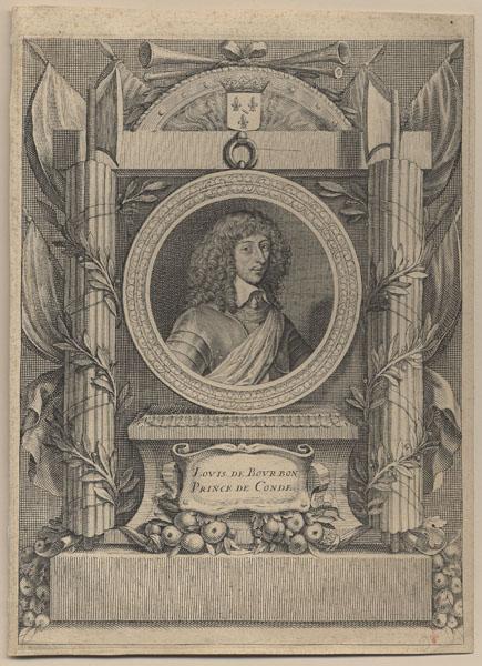 LOUIS DE BOURBON / PRINCE DE CONDE. [gravure pour Les Triomphes de Louis le Juste, 1649]
