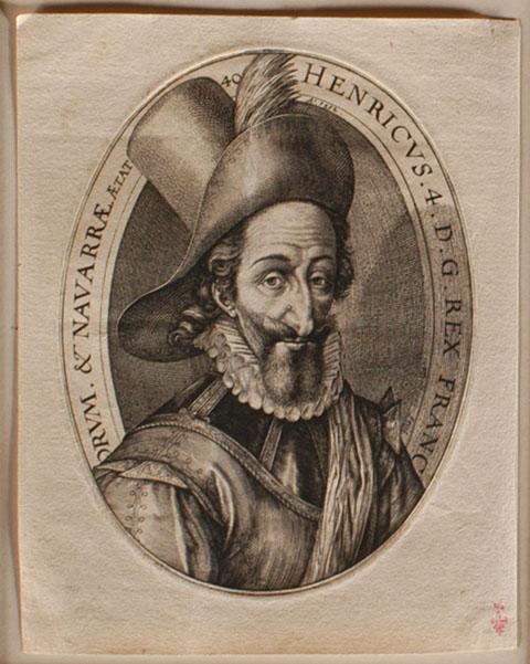 HENRICUS. 4. D. G REX FRANC/ORUM. & NAVARRAE. AETAT. 40