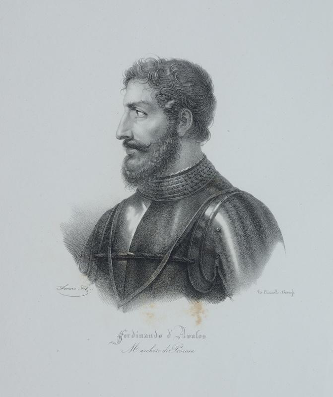 Portraits d'illustres napolitains : Ferdinando d'Avalos / Marchese di Pescara
