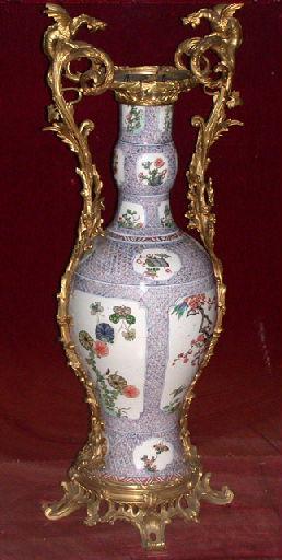 Très grand vase en porcelaine de Chine