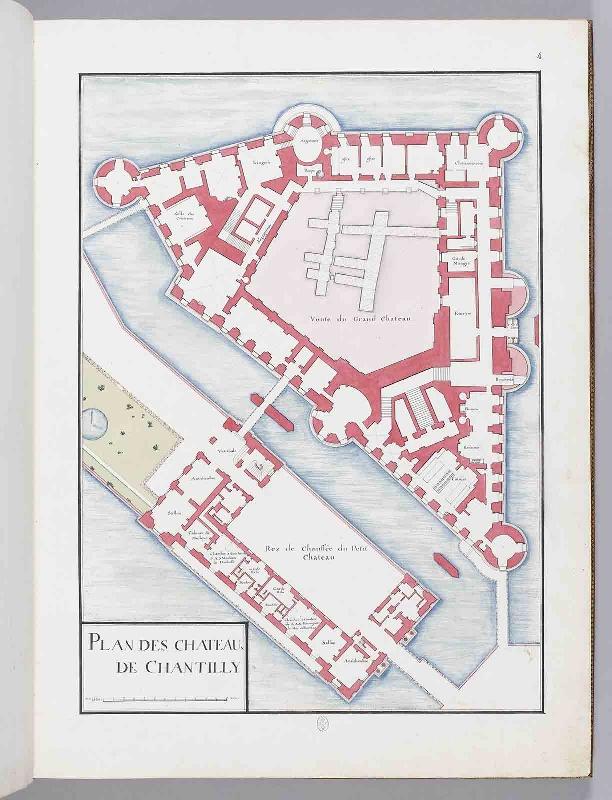 Album du comte du Nord (Planche F04) : PLAN DES DEUX CHATEAUX