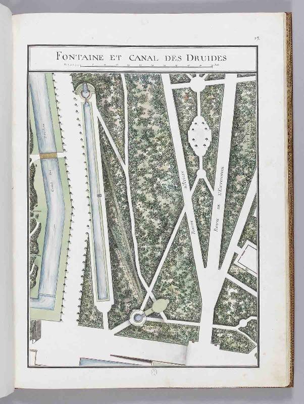 Album du comte du Nord (Planche F17) : FONTAINE ET CANAL DES DRUIDES