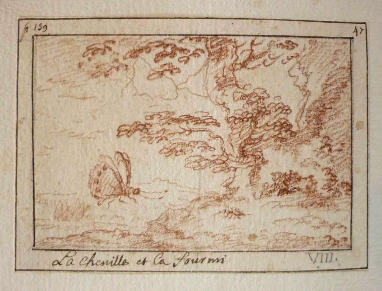 Fables de Houdard de La Motte : La chenille et la fourmi