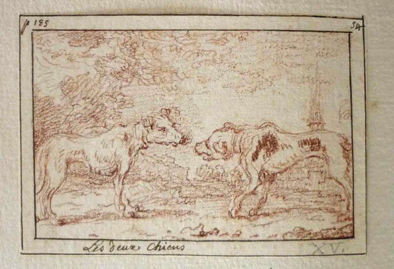 Fables de Houdard de La Motte : Les deux chiens