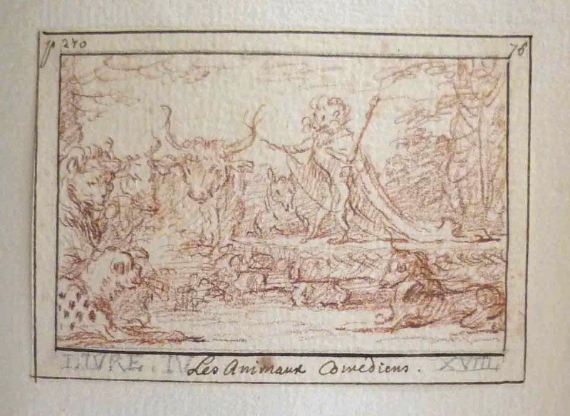 Fables de Houdard de La Motte : Les animaux comédiens