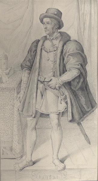 Portraits au crayon d'après les tableaux du musée de Versailles ; Louis XI (mort en 1483) d'après la collection du Palais-Royal