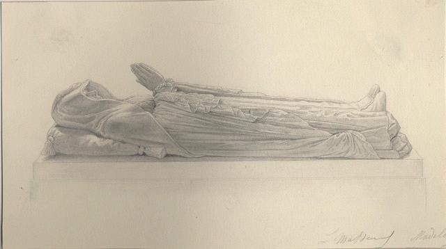 Portraits au crayon d'après les tableaux du musée de Versailles ; Madeleine de Savoie