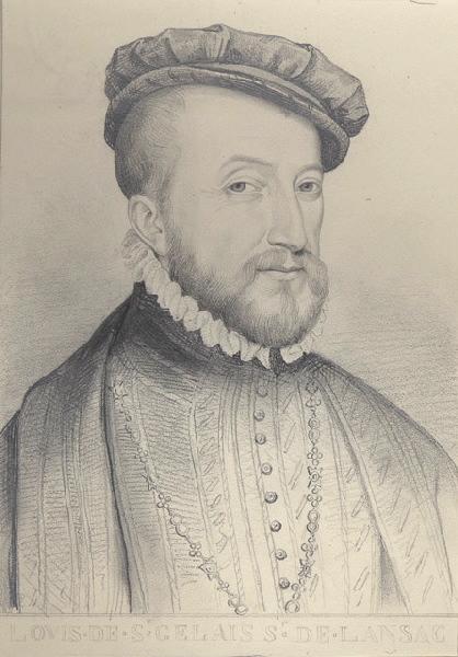 Portraits au crayon d'après les tableaux du musée de Versailles ; Louis de Saint-Gelais, dit Lézignan, seigneur de Lansac