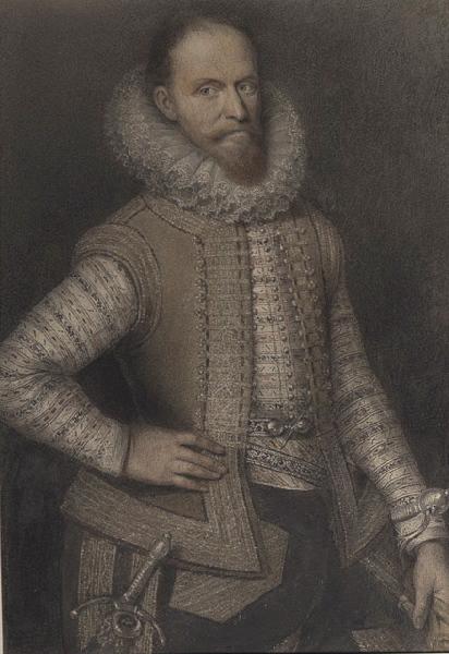 Portraits au crayon d'après les tableaux du musée de Versailles ; Maurice de Nassau prince d'Orange, Stathouder de Hollande