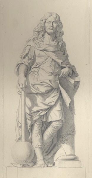 Portraits au crayon d'après les tableaux du musée de Versailles ; Louis II de Bourbon prince de Condé, le Grand Condé