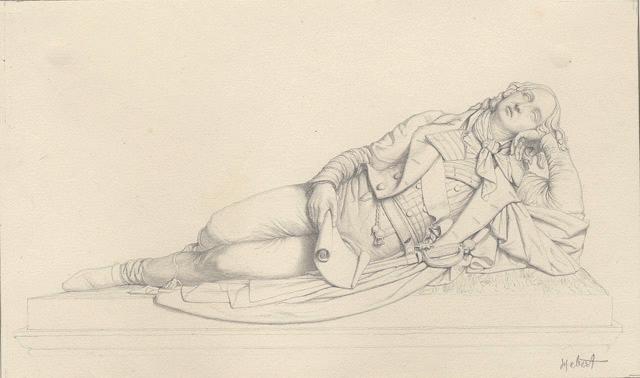 Portraits au crayon d'après les tableaux du musée de Versailles ; Louis-Charles d'Orléans comte de Beaujolais (mort en 1808)