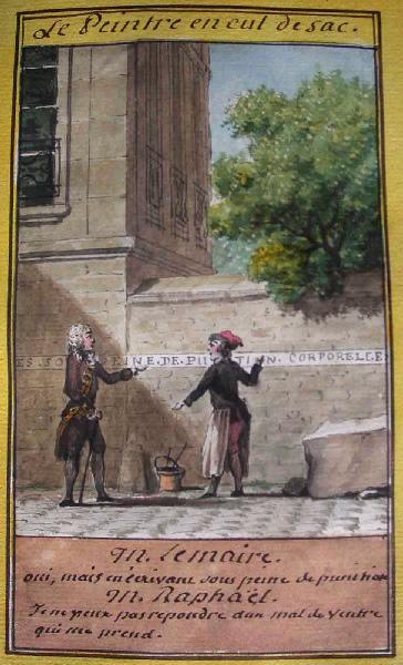 Almanach de 1758 ; Proverbes dramatiques Recueil factice de 103 dessins illustrant le premier tome des Proverbes dramatiques : Le peintre en cul de sac