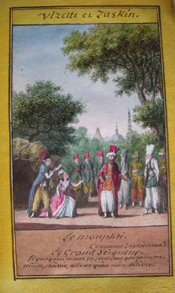 Almanach de 1758 ; Proverbes dramatiques Recueil factice de 103 dessins illustrant le premier tome des Proverbes dramatiques : Vizette et Zaskin
