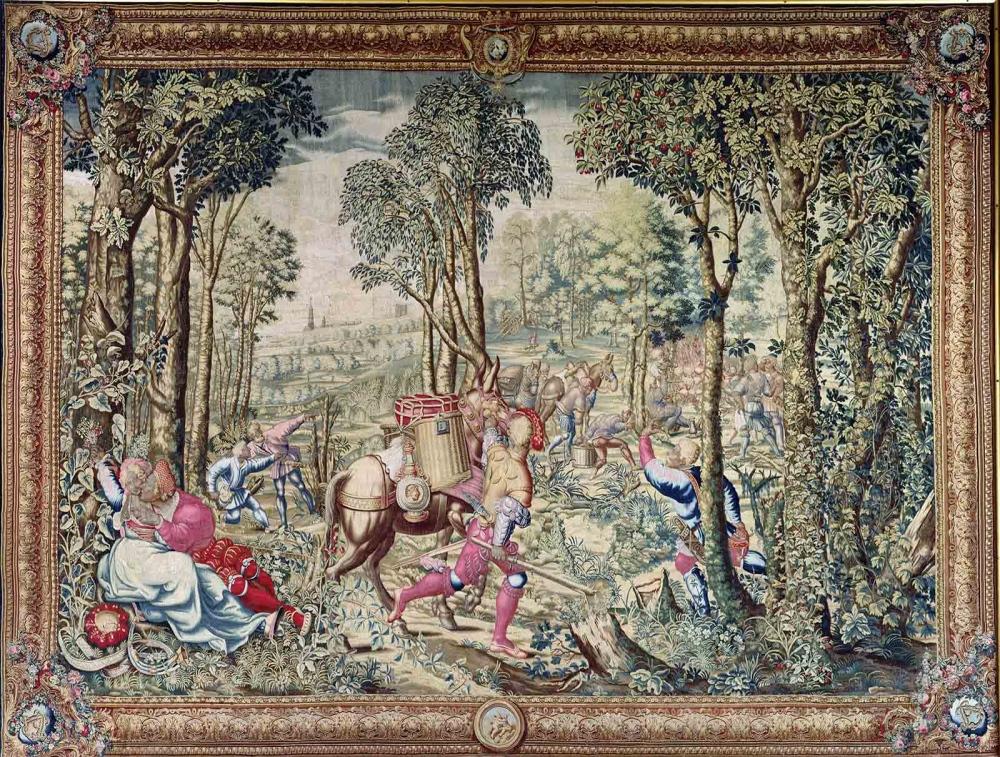 Les Chasses de l'Empereur Maximilien : L'assemblée ; signe des Gémeaux