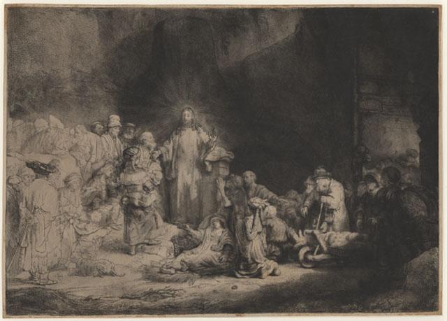 Jésus-Christ guérissant les malades : la Pièce de cent florins