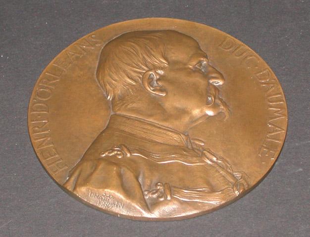 Médaille en bronze, avec le duc d'Aumale profil droit