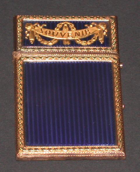 Petit carnet de poche à trois plaques d'ivoire