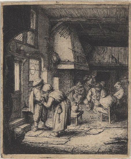 Le paysan payant son écot