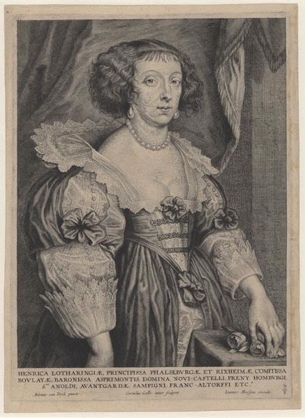 Portrait d'Henriette de Lorraine, princesse de Phalsbourg (Nancy, 1605-Neufchâteau, 1660)
