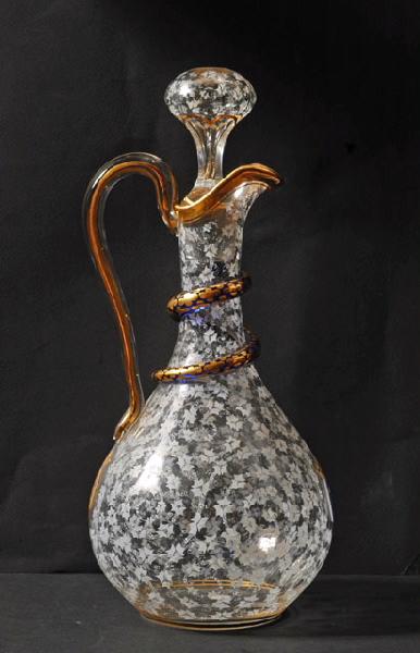 Grande carafe avec anse et bouchon