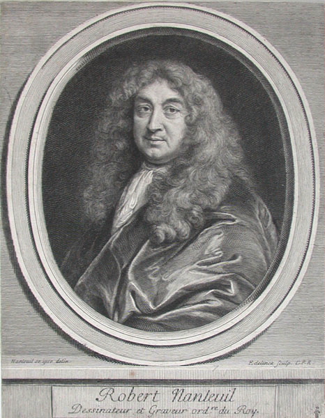 Robert Nanteuil (Reims, 1623 ; Paris, 1678) dans un ovale